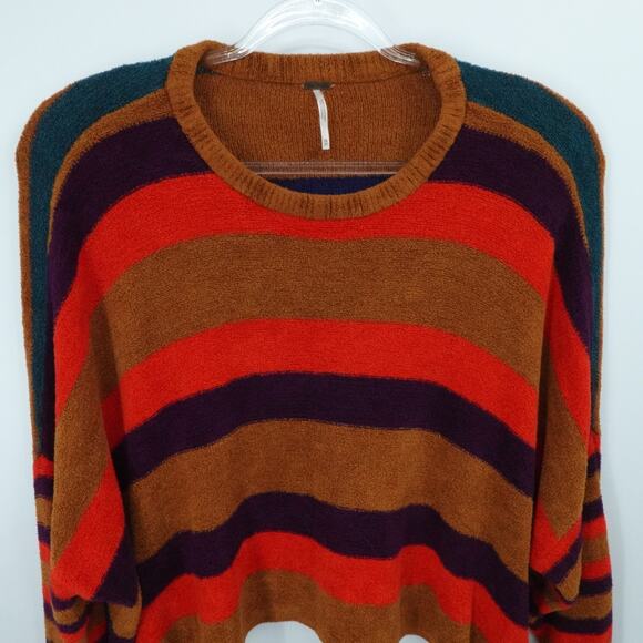 Free People Sweater Womens XS Terracotta All About You Oversized Slouchy Fall - Picture 9 of 14